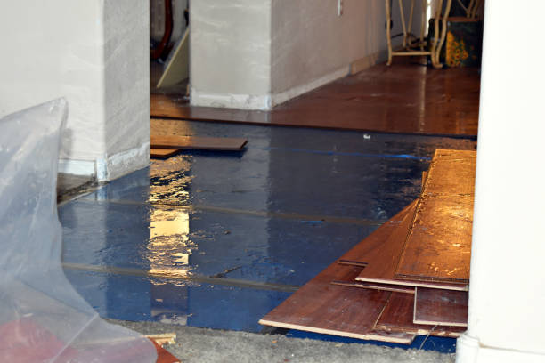 Professional Flood Damage Cleanup technician working in Arlington, NY